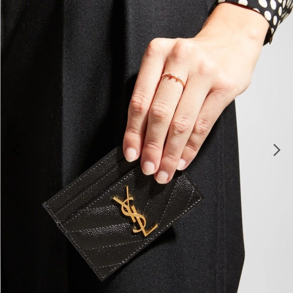 Yves Saint Laurent Black Card Holder - Picture 2 of 6
